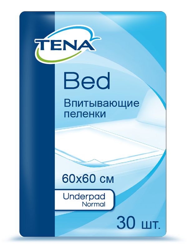Пеленки впитывающие (простыни) TENA Bed Underpad, 60х60, Normal, 30 шт.