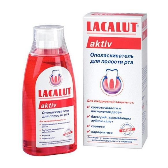фото упаковки Lacalut Aktiv ополаскиватель для полости рта