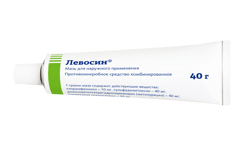 Левосин, мазь для наружного применения, 40 г, 1 шт.
