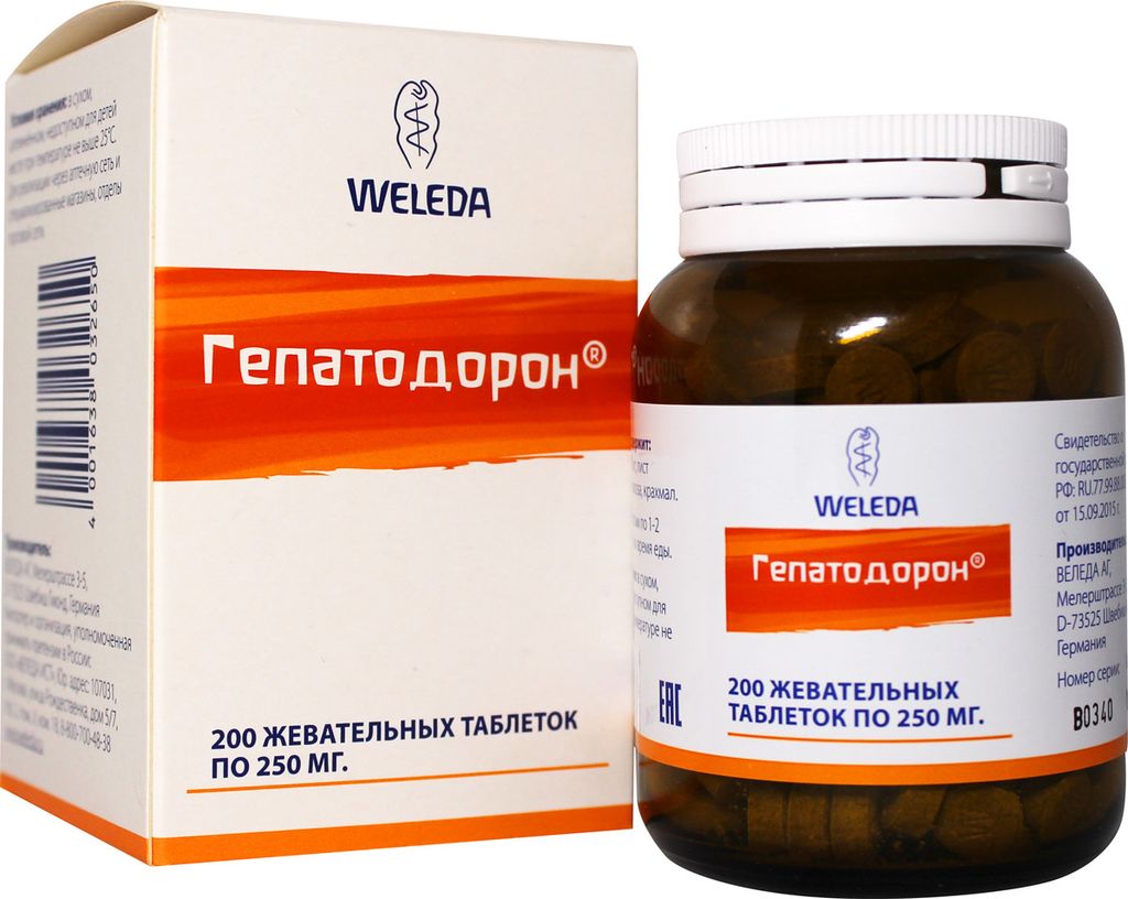 фото упаковки Weleda Гепатодорон таблетки жевательные