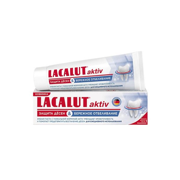 фото упаковки Lacalut Aktiv Защита десен и бережное отбеливание