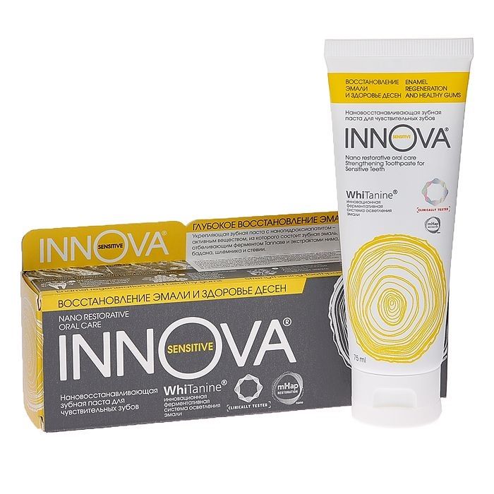 фото упаковки Innova Sensitive Зубная паста Восстановление эмали и здоровье десен