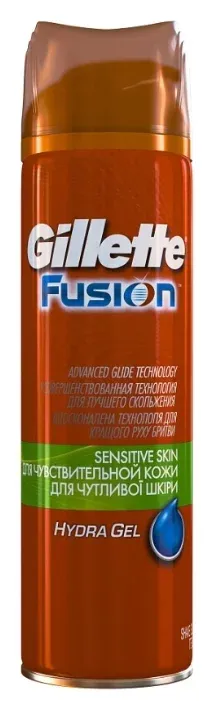 Gillette Fusion Гель для бритья, для чувствительной кожи, 200 мл, 1 шт.