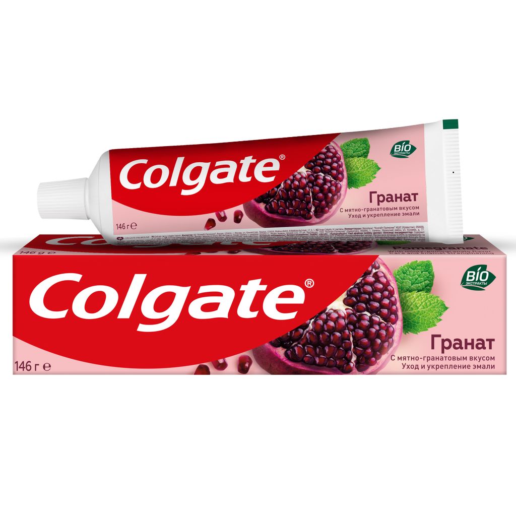фото упаковки Colgate Паста зубная уход и укрепление эмали гранат