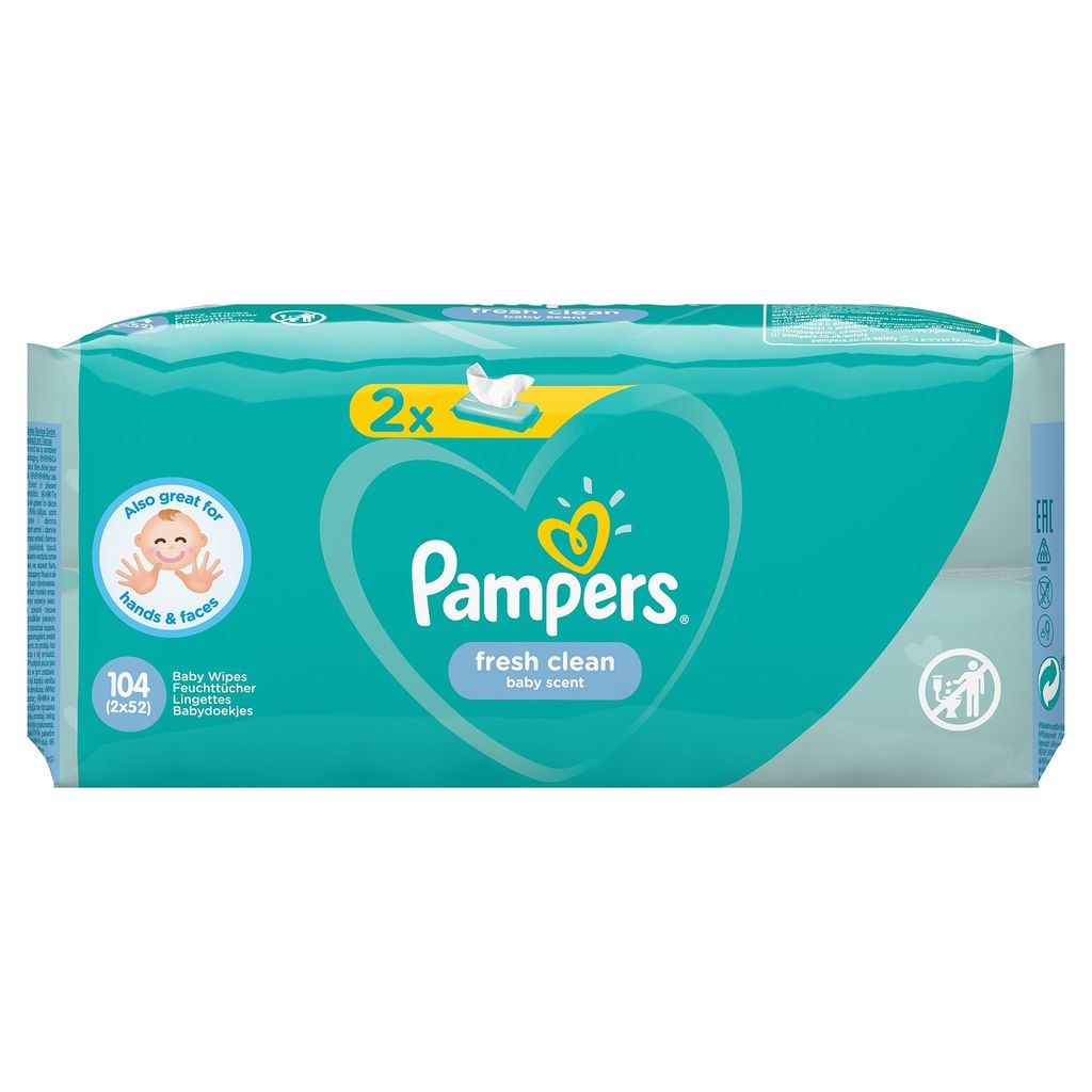 фото упаковки Pampers Fresh clean Салфетки влажные детские