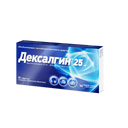 Дексалгин 25, 25 мг, таблетки, покрытые оболочкой, 10 шт.