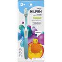 Hilfen Щетка зубная детская мягкая, для детей с 2 лет, щетка зубная, голубого цвета, 1 шт.