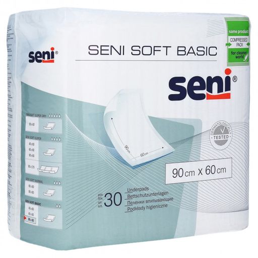 Пеленки впитывающие Seni Soft Basic, 60х90, 30 шт.