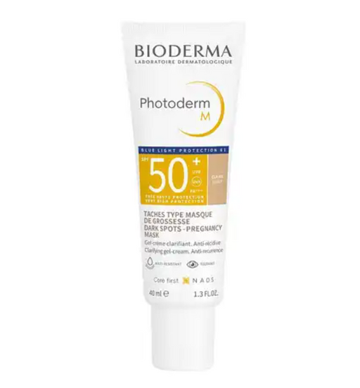 Bioderma Photoderm М Крем-гель солнцезащитный SPF50+, светлый оттенок, крем-гель, для чувствительной кожи с гиперпигментацией, 40 мл, 1 шт.