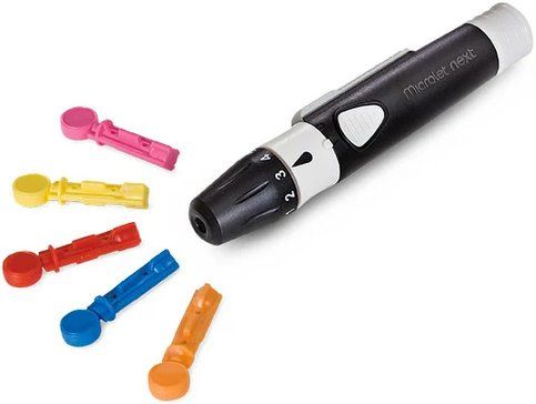Microlet Next ручка-прокалыватель + ланцеты 5шт, ручка-прокалыватель + ланцеты 5шт, 1 шт.