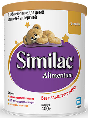 Similac Alimentum, для детей с рождения, смесь молочная сухая, 400 г, 1 шт.