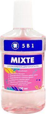 Mixte Ополаскиватель для полости рта 5 в 1, ополаскиватель полости рта, 250 мл, 1 шт.