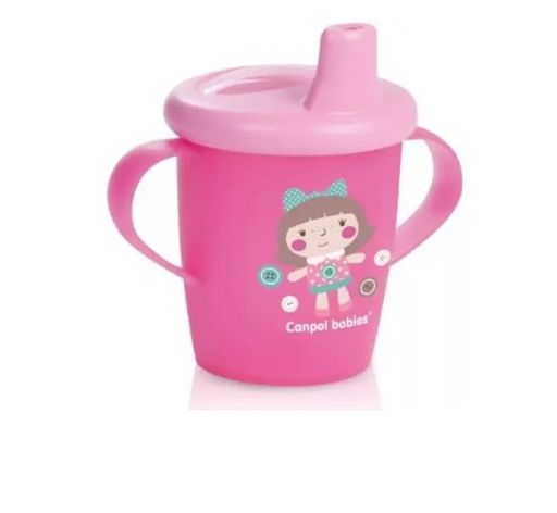 Canpol Toys 9+ Чашка-непроливайка, арт. 31/200, розового цвета, 250 мл, 1 шт.