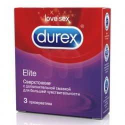 Презервативы Durex Elite, презерватив, гладкие, сверхтонкие, 3 шт.